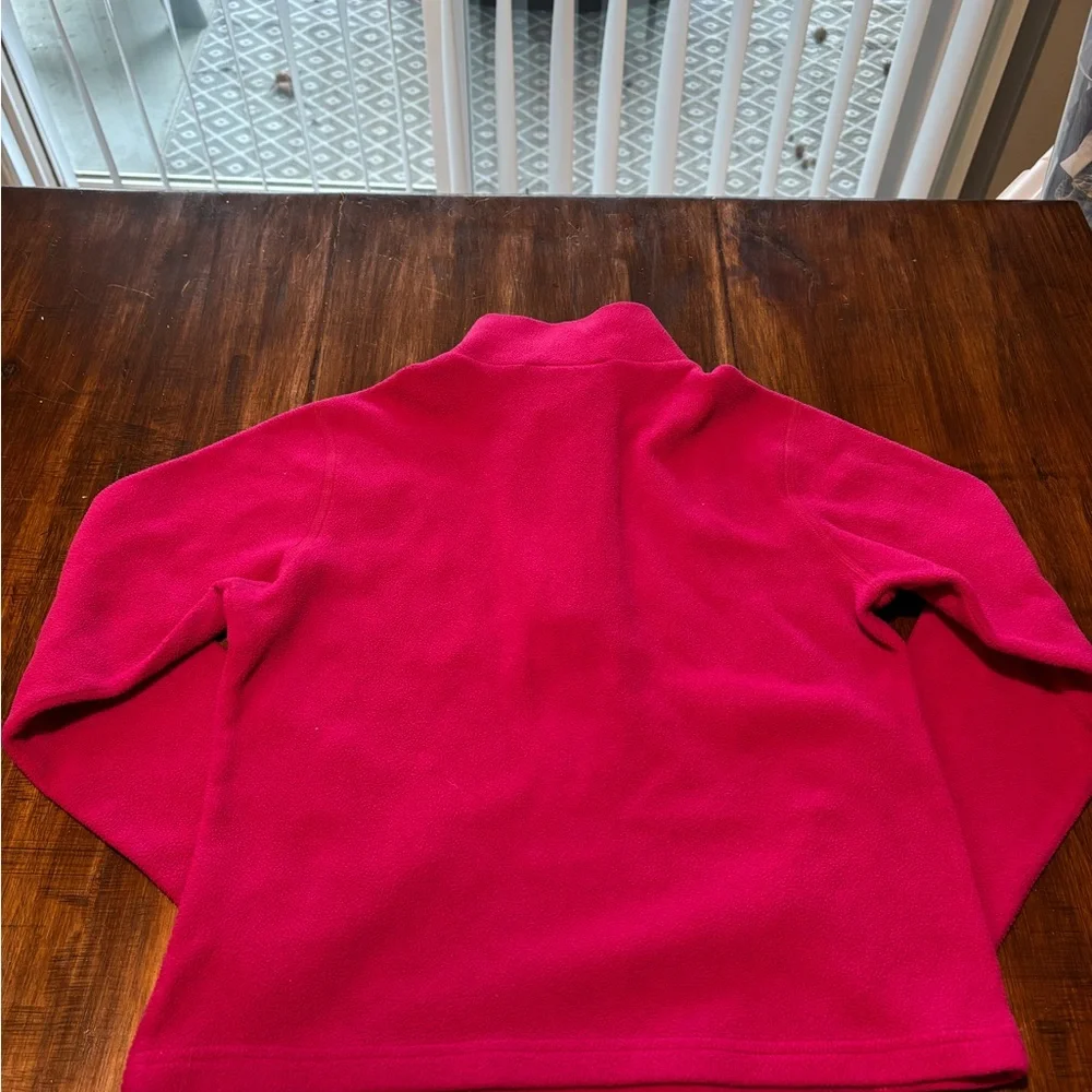 The North Face Hot Pink Fleece Quarter-Zip size 7/8